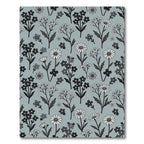 Monochromatic Floral Sprig Garden Rug
