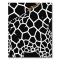 Monochrome Giraffe Spots Pattern Rug