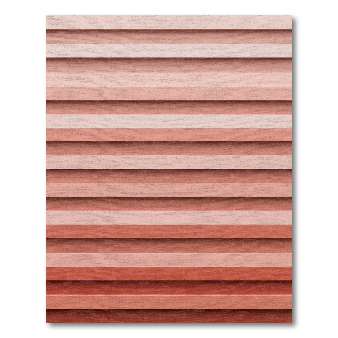 Coral Pink Layered Stripe Rug