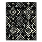 Monochromatic Geometric Arrow Diamond Rug