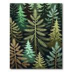Evergreen Forest Needle Woodland Trees Rug