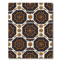 Blue and Golden Octagonal Medallion Rug