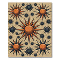 Celestial Burnt Orange Starburst Earthy Rug