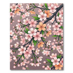Pink Cherry Blossom Branch Accents Rug