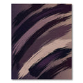 Abstract Plum and Taupe Brushstroke Rug