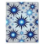 Midnight Blue Starburst Radiance Rug