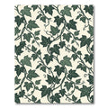 Dark Green Ivy Vine Cream Rug