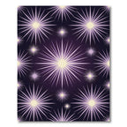 Purple Starburst Bursting Radiance Rug