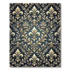 Elegant Gold Fleur De Lis Crown Rug