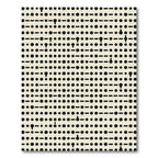 Minimalist Black Dot Dash Composition Rug