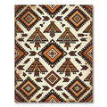 Earthy Geometric Tribal Staircase Rug
