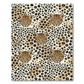 Elegant Leopard Head Neutral Animal Rug