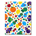 Playful Colorful Fruit Salad Pop Art Rug