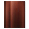 Deep Copper Vertical Stripe Rug