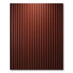 Deep Copper Vertical Stripe Rug