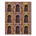 Gold Filigree Arch Lattice Wallscape Rug