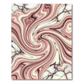 Rose Gold Swirl Marble Abstract Rug