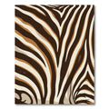 Abstract Earthy Tone Zebra Stripe Rug