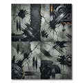 Industrial Black Splatter Concrete Rug