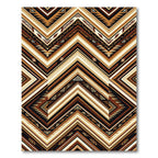 Earthy Toned Chevron Tribal Rug