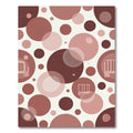 Terracotta Gradient Circles Bubbles Rug