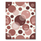 Terracotta Gradient Circles Bubbles Rug