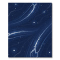 Deep Blue Cosmic Nebula Streaks Rug