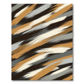 Earthy Tan Abstract Brush Strokes Rug