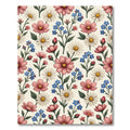 Pink Daisy Forget Me Not Garden Rug