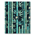 Zen Bamboo Forest with Yin Yang Rug