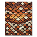 Earthy Autumn Sunset Scales Rug