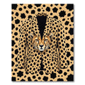 Cheetah Portrait Gold Spotted Tailored Suit Rug
