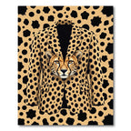 Cheetah Portrait Gold Spotted Tailored Suit Rug