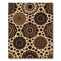 Earthy Brown Mandala Dot Rug