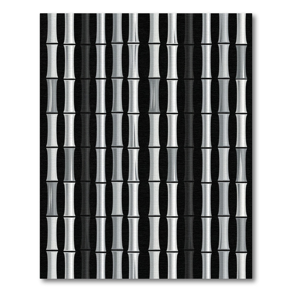 Monochrome Vertical Columns Repeating Rug