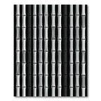Monochrome Vertical Columns Repeating Rug
