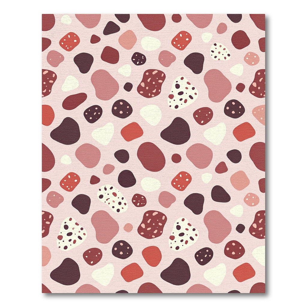 Terracotta Blobs Scattered Pattern Rug
