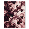 Ethereal Burgundy Abstract Liquid Swirl Rug