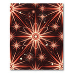 Retro Atomic Starburst Abstract Rug