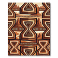 Southwestern Earthtone Abstract Hourglass Rug
