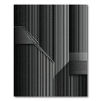 Monochromatic Modern Stripe Architecture Rug