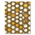 Golden Honeycomb Geometric Modern Decorative Rug