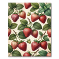 Blush Red Strawberry Botanical Garden Rug