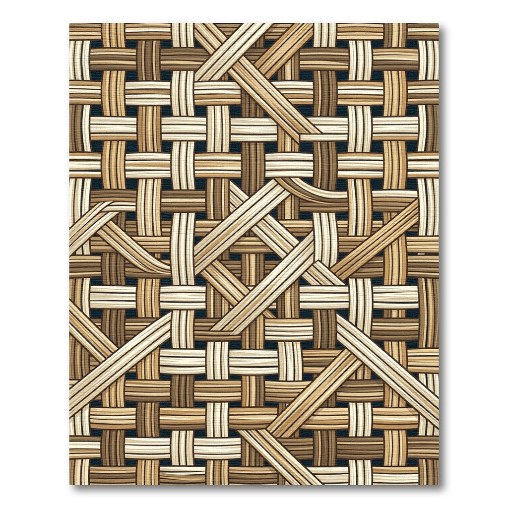 Woven Tan Natural Intersecting Texture Rug
