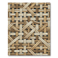 Woven Tan Natural Intersecting Texture Rug