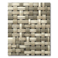 Neutral Interwoven Basket Texture Rug