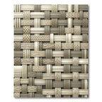 Neutral Interwoven Basket Texture Rug