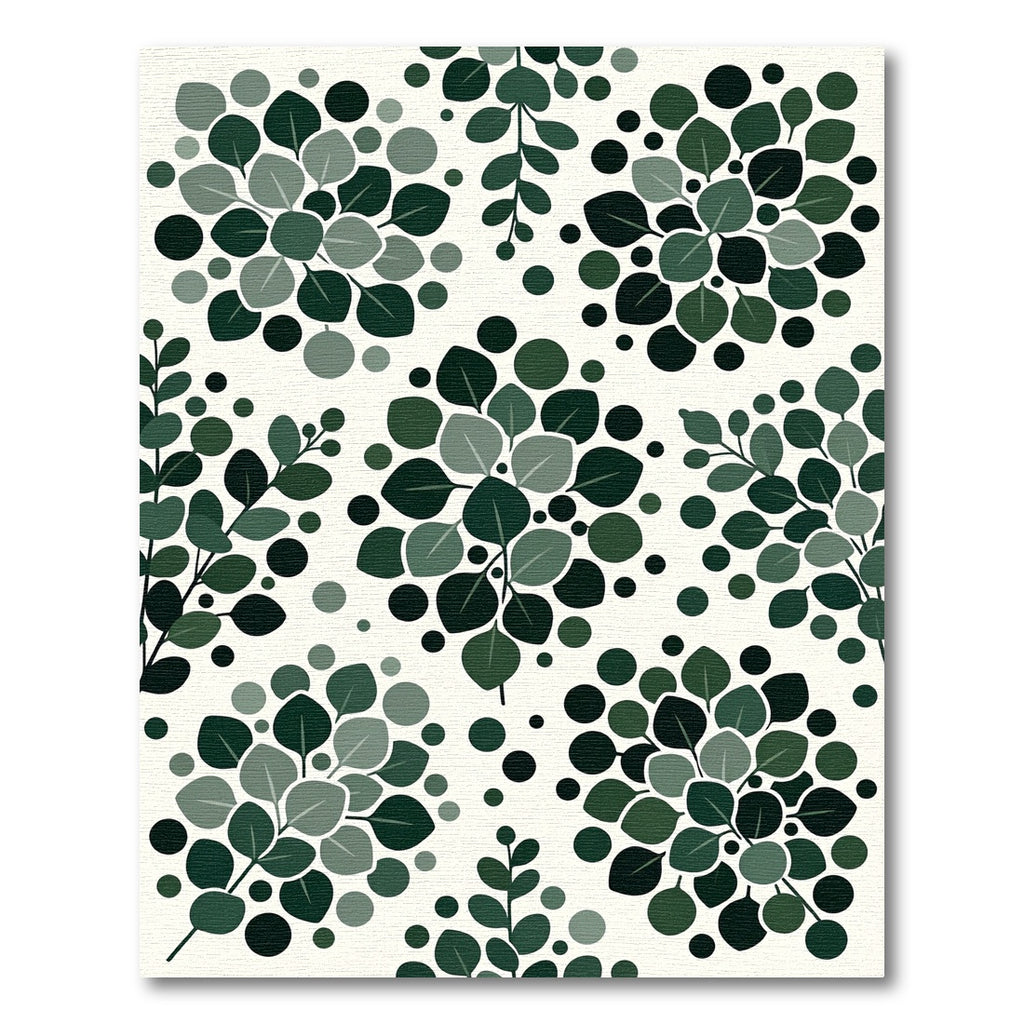 Verdant Leaf Cluster Arrangement Rug