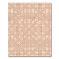 Geometric Terracotta Weave Rug
