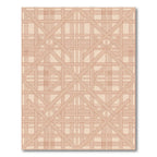 Geometric Terracotta Weave Rug